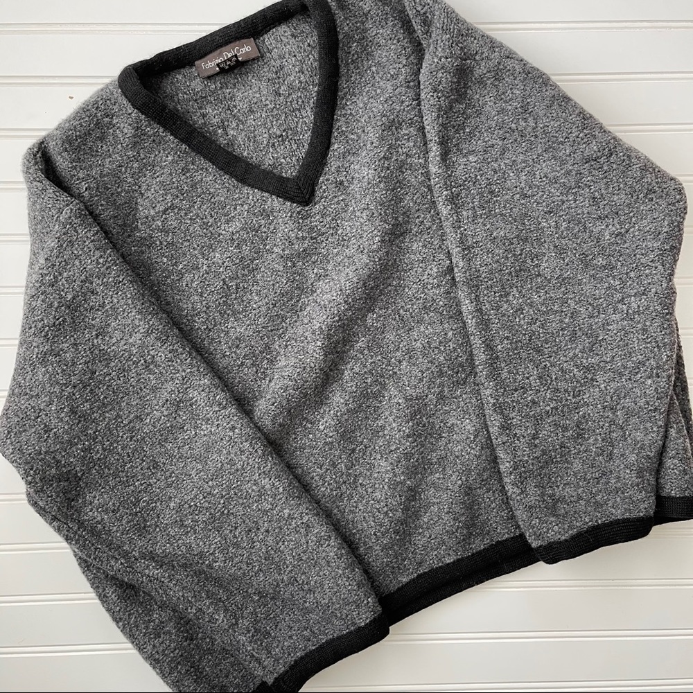 Fabrizio Del Carlo Large Grey Sweater
